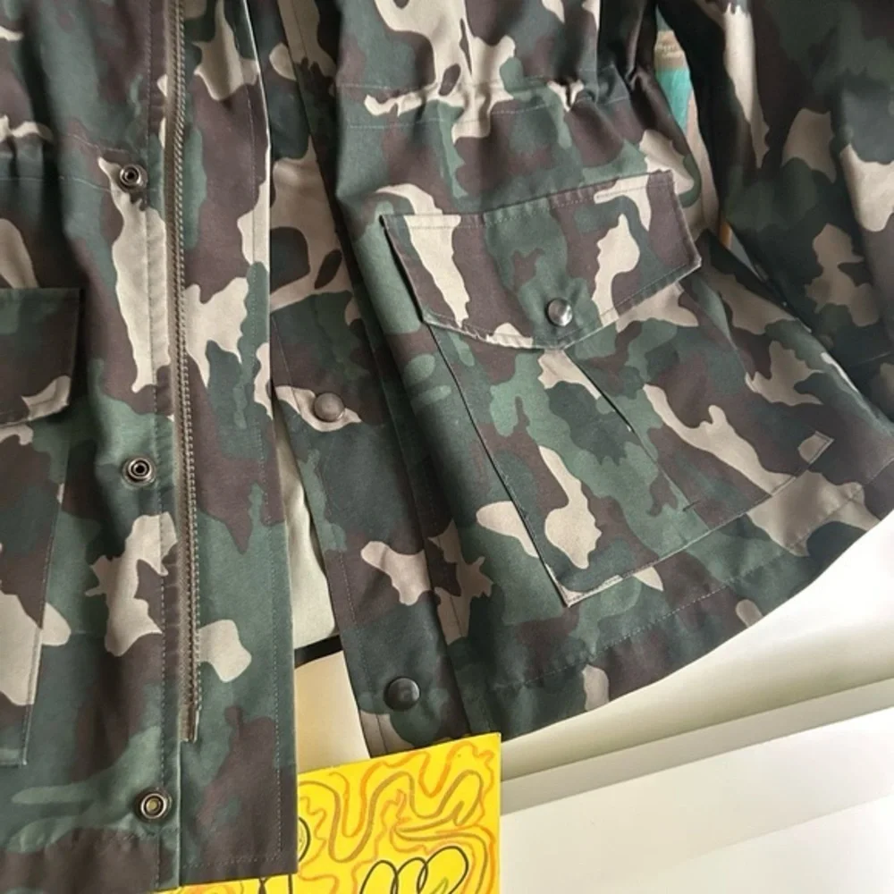 Vintage Camouflage Military Field Jacket 42R XL - Picture 4 of 16